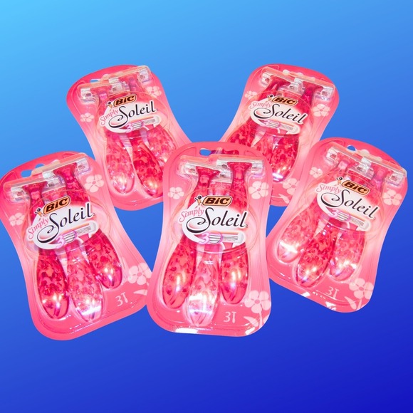 BIC Simply Soleil 3 Blade Disposable Razors for Women - 5 NEW Packs of 3 - Picture 1 of 7